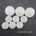 Sfera in plastica rigida in nylon PTFE